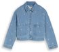 Tom Tailor Denim Jeansjasje met borduursels - Maat M - blue white daisy embroidery