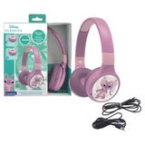 LEXIBOOK Disney Stitch, Angel 2-in-1 Bluetooth & Wired Hoofdtelefoon met microfoon en bedieningsknoppen, Opvouwbaar en verstelbaar, Duurzame oplaadbare batterij, roze, HPBT010D1LXB