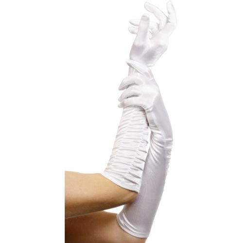 Fever London Lange witte handschoenen - 5020570262795