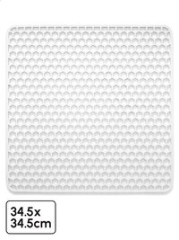 Bodo® - Gootsteenmat Siliconen Wit - 34,5 x 34,5 cm