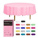 D&Z Kunststof tafelkleed, wegwerpbaar, 6 stuks roze tafelkleed, individueel verpakt voor binnen en buiten, on-the-go 84 inch tafelkleed, ideaal voor feest, picknick, verjaardag, bruiloft en diner