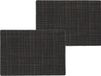 Wicotex Placemats Liso - 8x - zwart - 30 x 43 cm