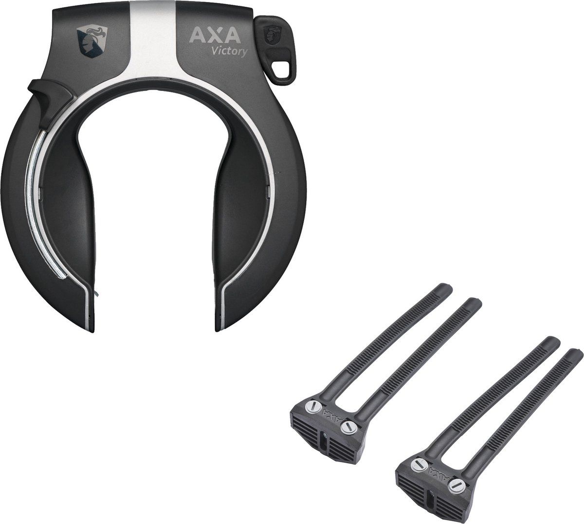Axa Victory ART2 Ringslot Zwart + Flex Mount Bevestigingset - 8720168492340