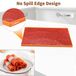4 pièces de feuilles de déshydrateur en silicone avec bord, revêtement de plateau de déshydrateur alimentaire antiadhésif, tapis de séchage réutilisables pour séchoir à fruits, tapis de séchage carrés avec tapis de cuisson pour rouleau suisse