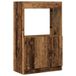 VidaXL Hoge kast 63x33x140 cm bewerkt hout oud houtkleurig