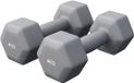 Gorilla Sports Vinyl Halterset 2 x 4 kg – Neopreen – Antislip – Ergonomisch – Grijs
