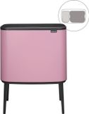 Brabantia Bo Touch Bin Prullenbak - 11 + 23 liter - Afvalscheiding - Lilac Pink