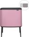 Brabantia Bo Touch Bin Prullenbak - 11 + 23 liter - Afvalscheiding - Lilac Pink