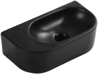 QeramiQ Pure Fontein - 40x22x12cm - Keramiek - Zwart mat