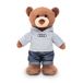 Audi 3202500100 teddybeer beer 42 cm pluche teddy ringen logo knuffeldier pluche mascotte, bruin