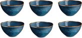 Medard de Noblat Vertigo Denim Kommen 15 cm 6 delig Stoneware