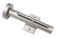 Gardinia Muurbeugel voor rails van paneelgordijnen in combinatie gordijnroedes met rail, Atlanta, zilver