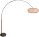 Steinhauer Vloerlamp Maze Natural 4768CA cacao met bamboe kap Ø60 cm