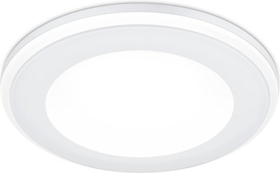 LED Spot - Inbouwspot - Torna Auran - 5W - Warm Wit 3000K - Rond - Mat Wit - Kunststof