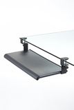 Exponent 51207 toetsenbord manager plank met tafelklem zwart (Duitse toetsenbordindeling)