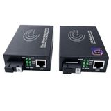 Elfcam® - poe 10/100/1000M Ethernet naar glasvezel converter met singlemode SC glasvezel aansluitingen, 20 km, voor IP-camera, AP of IP-telefoon