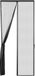 Haorui Industrial Technology Co., Ltd. Magnétique moustiquaire - Rideau anti-mouches - 100 x 220 cm - Noir