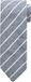 Suitable Stropdas Linnen Streep Blauw