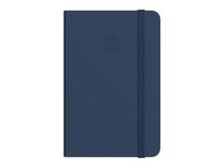 Antartik Notitieboek met elastiek, vaste omslag, A4, gladde vellen, marineblauw, 100 vellen, 80 g, FSC