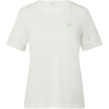 s.Oliver - Vrouwen - Regular fit T-shirt van jersey met hartjesborduursel - Crème