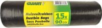 Cleany Vuilniszakken 90 Liter Zwart 60x90cm 15 stuks