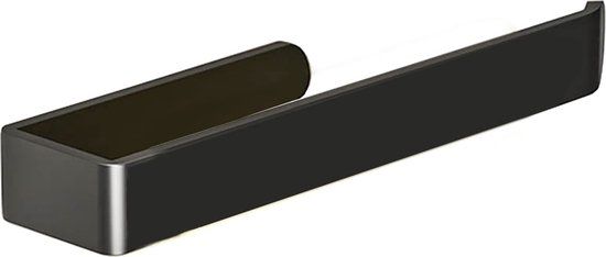 Handdoekenstang - 33 cm - Zwart - Aluminiumlegering - Wandmontage