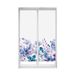 Blindecor Easy Pack 2 rolgordijnen bedrukt zonder boren - lichtdoorlatend rolgordijn digitale druk Purple Garden, 55 x 150 cm (B x H) stofgrootte 52 x 145 cm 2 stuks
