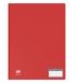 OXFORD Memphis Documentenmap, A4, 40 pagina's / 20 hoezen, polypropyleen, rood, 10 stuks