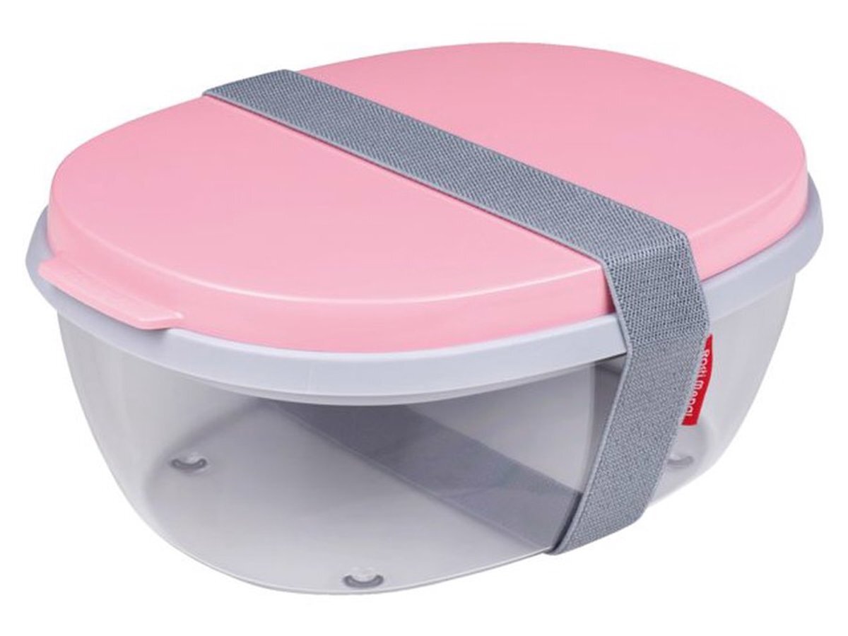 Mepal Saladebox ellipse nordic roze