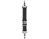 Covalliero Longeerbitstukje Nylon Metaal Zwart Zilver Paard 20 cm
