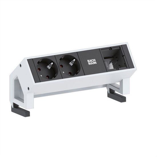 Bachmann DESK2 2x geaard contact 1x ABD GST18, wit
