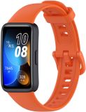 By Qubix Qubix - Siliconen bandje met gesp - Oranje - geschikt voor Huawei Band 10 / 9 / 8