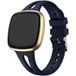Strap-it Fitbit Bracelet silicone de luxe (bleu foncé)