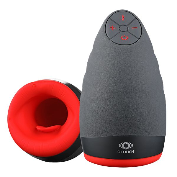 OTOUCH Chiven 2 Male Stroker - Black/Red - ABS & Silicone - Vibrating & Heating