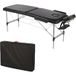 Mucola Table de massage aluminium 2 zones noir