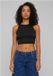 Urban Classics Organic Rib Crop top - Noir - 4XL