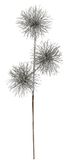 Kunstproteatak met 3 bloemkoppen, glitter, kunsttakken, decoratieve plantentak, kerstdecoratie, enkele bloem, winterbloem, kunstbloemen, plastic bloemen, kunstplant bloemisterij, tak