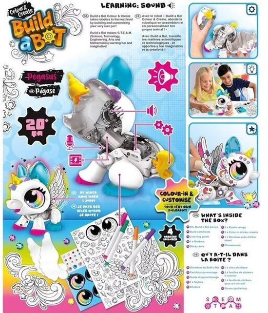 Goliath Build A Bot Colorific Robot Pegasus FR-EN