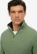 Superdry - Katoenen trui met halve rits en textuur - Heren - Sage Green Twist - XXXL
