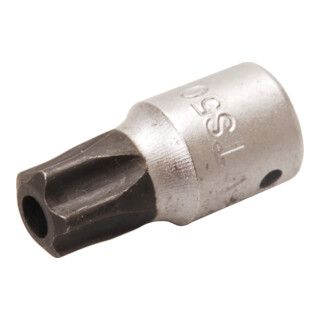 BGS bit insteek binnenvierkant 6,3 mm (1/4") TS profiel (voor Torx Plus) met gat TS50 - 1 stuk