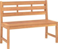 vidaXL Banc de jardin 114 cm teck massif