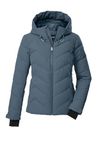killtec KSW 31 Wmn Ski Qltd Jckt dames Ski-jack/gewatteerde jas/functionele jas in donslook met capuchon en sneeuwvanger