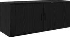 vidaXL Étagère murale pour TV, 100 x 34,5 x 40 cm, noir, aspect chêne