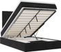 vidaXL Lit coffre avec matelas et LED 120x200cm Velours Noir