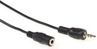 ACT AK2030 3,5 mm stereo jack verlengkabel stekker - bus 3 m zwart