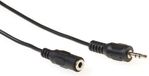ACT AK2030 3,5 mm stereo jack verlengkabel stekker - bus 3 m zwart