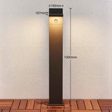 Lucande - LED buitenlamp - 1licht - aluminium, kunststof - H: 100 cm - grafietgrijs (RAL 840-M), wit - Inclusief lichtbron