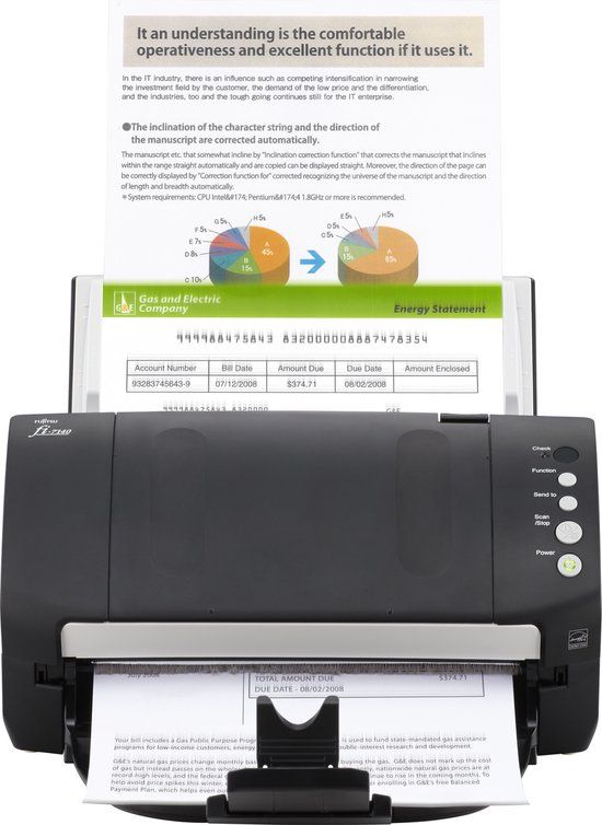 Fujitsu fi-7140 ADF-scanner 600 x 600 DPI A4 Zwart, Wit