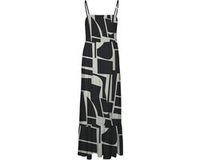 VERO MODA VMEASY JOY SINGLET SMOCK DRESS WVN GA Maxi Robe Noir Femmes M