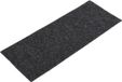 vidaXL - Tapis d'escalier - Autocollant - 15 pièces - 60x25 cm - Noir - Rectangulaire